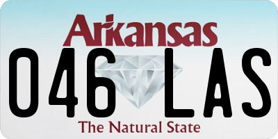 AR license plate 046LAS