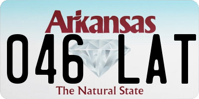 AR license plate 046LAT