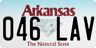 AR license plate 046LAV