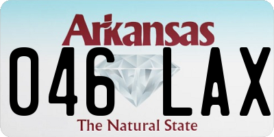 AR license plate 046LAX