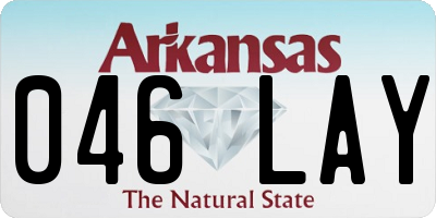 AR license plate 046LAY