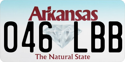 AR license plate 046LBB