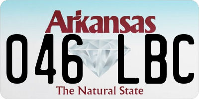 AR license plate 046LBC