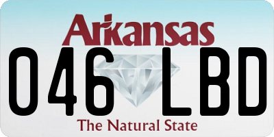 AR license plate 046LBD