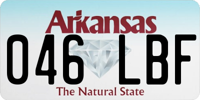 AR license plate 046LBF