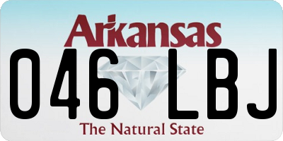 AR license plate 046LBJ