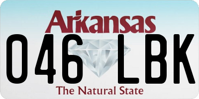 AR license plate 046LBK