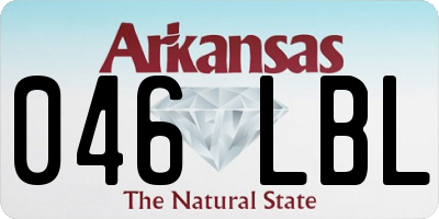 AR license plate 046LBL