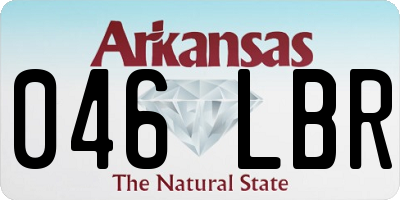 AR license plate 046LBR