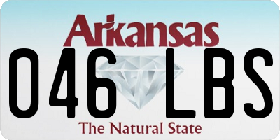 AR license plate 046LBS