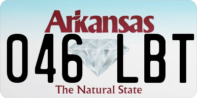 AR license plate 046LBT