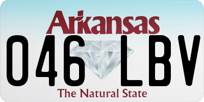AR license plate 046LBV