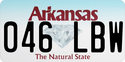 AR license plate 046LBW