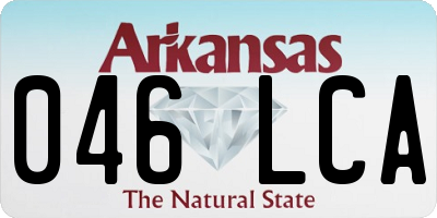 AR license plate 046LCA