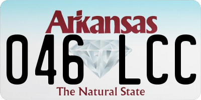 AR license plate 046LCC