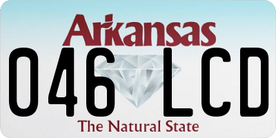 AR license plate 046LCD