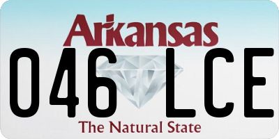 AR license plate 046LCE