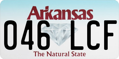 AR license plate 046LCF