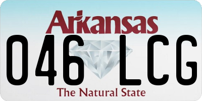 AR license plate 046LCG
