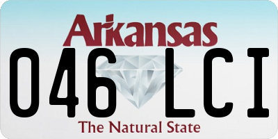AR license plate 046LCI