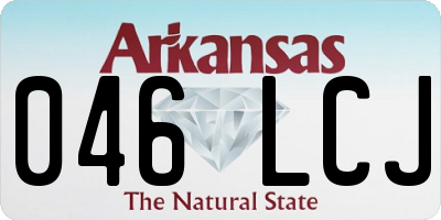 AR license plate 046LCJ