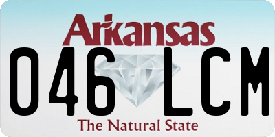 AR license plate 046LCM