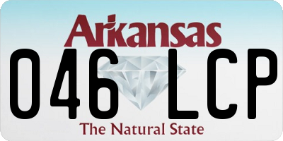 AR license plate 046LCP