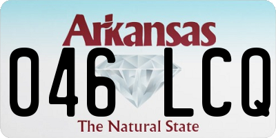 AR license plate 046LCQ