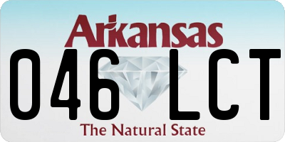 AR license plate 046LCT