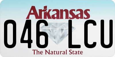 AR license plate 046LCU