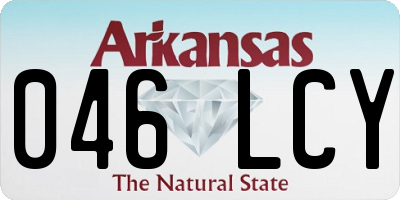 AR license plate 046LCY