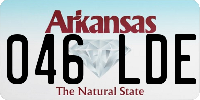 AR license plate 046LDE