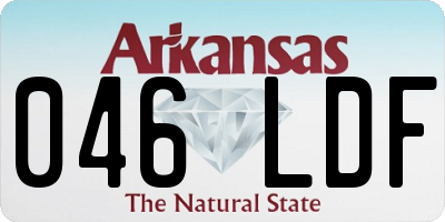 AR license plate 046LDF