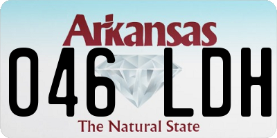 AR license plate 046LDH