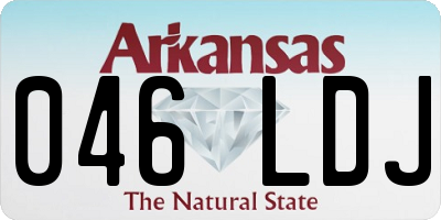 AR license plate 046LDJ