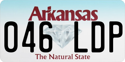 AR license plate 046LDP