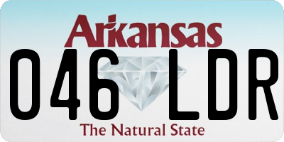 AR license plate 046LDR