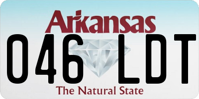 AR license plate 046LDT