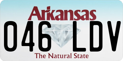 AR license plate 046LDV