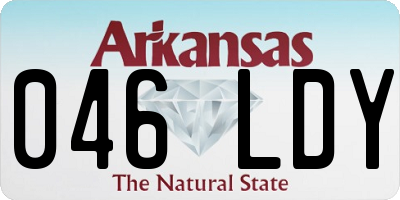 AR license plate 046LDY