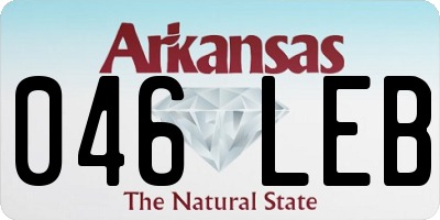 AR license plate 046LEB