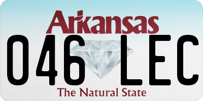 AR license plate 046LEC