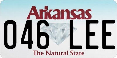 AR license plate 046LEE