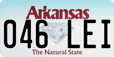 AR license plate 046LEI