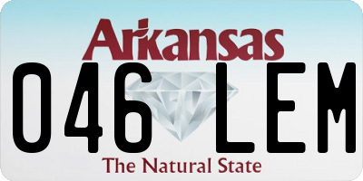 AR license plate 046LEM