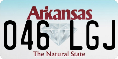 AR license plate 046LGJ