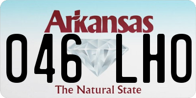 AR license plate 046LHO