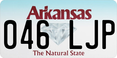AR license plate 046LJP