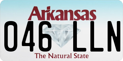 AR license plate 046LLN