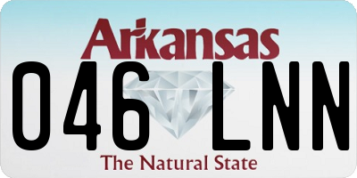 AR license plate 046LNN